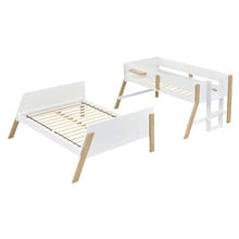 Ethan Single Over Double Bunk Bed with Staircase & Double Trundle